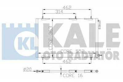KALE OTO RADYATOR 300100 -  Конденсатор, кондиционер